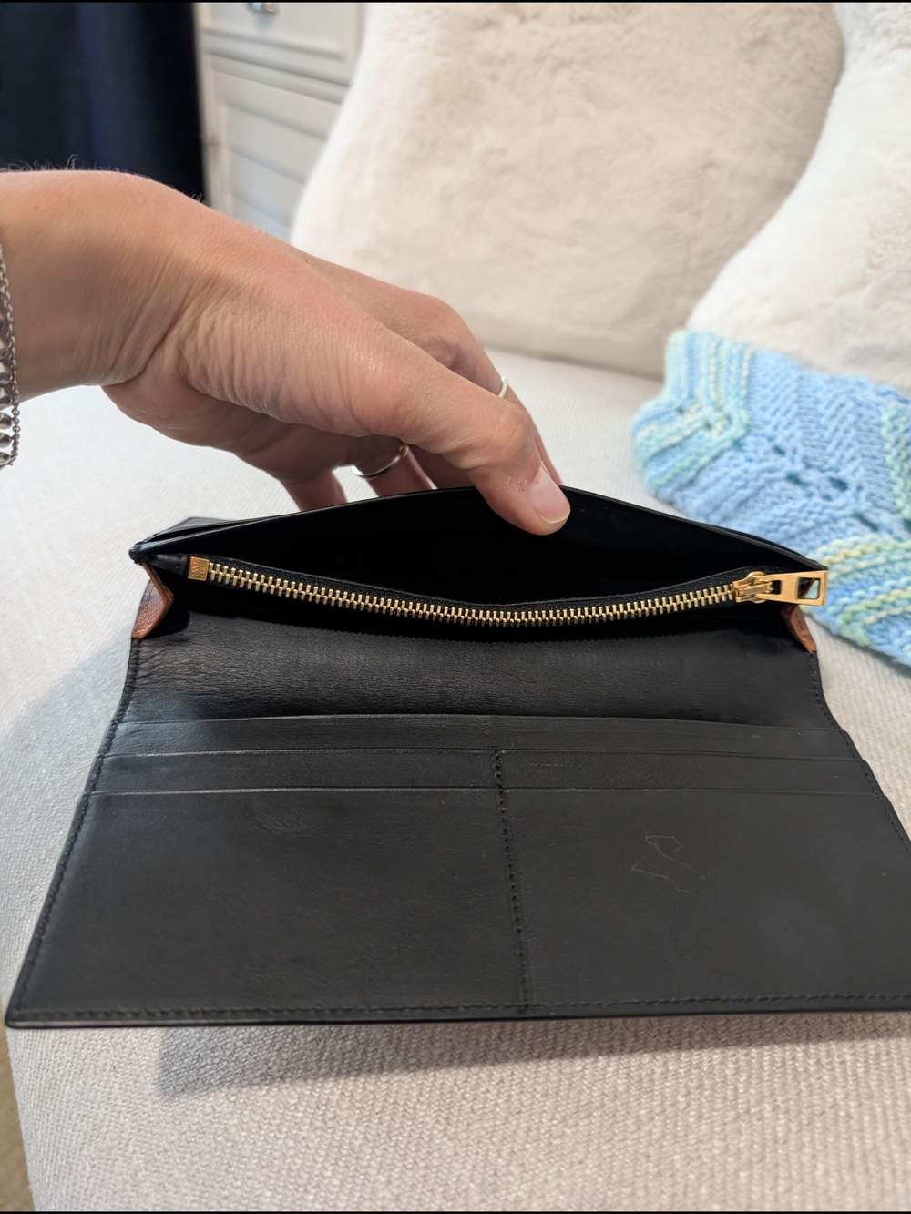 (SOLD) Loewe Embossed Leather Card Holder - Picture 11 of 14